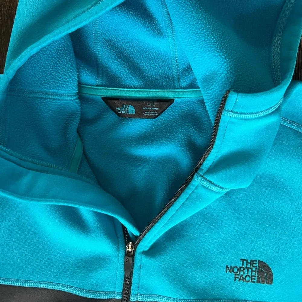The North Face Blue and Gray Hoodie